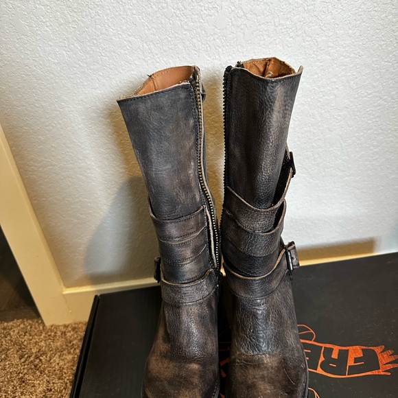 Freebird - Barker Black Leather Tall Boots - Picture 8 of 8